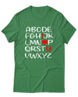 T-Shirt Unisex - I Love You - Color Thumbnail Πράσινο