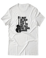 T-Shirt Αντρικό - I May Be Old But  - Color Thumbnail Άσπρο