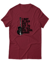 T-Shirt Αντρικό - I May Be Old But  - Color Thumbnail Σκούρο Κόκκινο