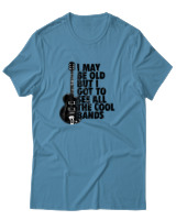 T-Shirt Αντρικό - I May Be Old But  - Color Thumbnail Τιρκουάζ