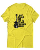 T-Shirt Αντρικό - I May Be Old But  - Color Thumbnail Κίτρινο
