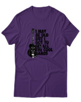 T-Shirt Αντρικό - I May Be Old But  - Color Thumbnail Σκούρο Μωβ