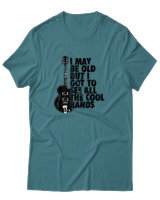 T-Shirt Αντρικό - I May Be Old But  - Color Thumbnail Μπλε Πράσινο