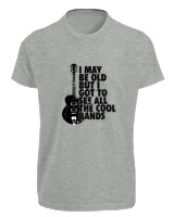 T-Shirt Fit Αντρικό - I May Be Old But  - Color Thumbnail Γκρι Μελανζέ