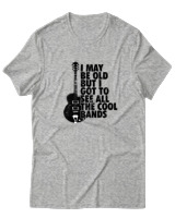 T-Shirt  Γυναικείο - I May Be Old But  - Color Thumbnail Γκρί Μελανζέ