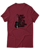 T-Shirt  Γυναικείο - I May Be Old But  - Color Thumbnail Σκούρο Κόκκινο