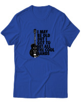 T-Shirt  Γυναικείο - I May Be Old But  - Color Thumbnail Μπλέ Ρουά