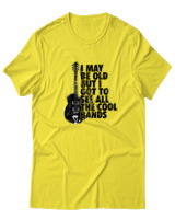 T-Shirt  Γυναικείο - I May Be Old But  - Color Thumbnail Κίτρινο