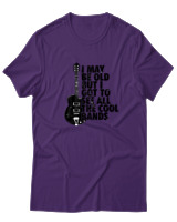 T-Shirt  Γυναικείο - I May Be Old But  - Color Thumbnail Μώβ