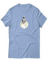 T-Shirt Αντρικό - I Miss You - Color Thumbnail Γαλάζιο