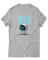 T-Shirt Αντρικό - I Need Some Space - Color Thumbnail Γκρι Μελανζέ