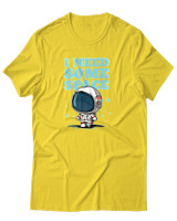 T-Shirt Αντρικό - I Need Some Space - Color Thumbnail Χρυσό Κίτρινο
