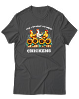 T-Shirt Αντρικό - I Really Do Need Chickens - Color Thumbnail Ανθρακί
