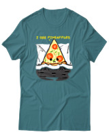 T-Shirt Αντρικό - I See Pineapples - Color Thumbnail Μπλε Πράσινο