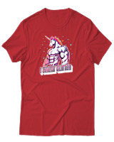 T-Shirt Unisex - I Sweat Glitter - Color Thumbnail Κόκκινο