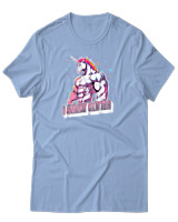 T-Shirt Unisex - I Sweat Glitter - Color Thumbnail Γαλάζιο