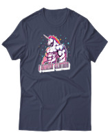 T-Shirt Unisex - I Sweat Glitter - Color Thumbnail Μπλε Γκρι