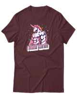 T-Shirt Unisex - I Sweat Glitter - Color Thumbnail Μπορντό