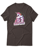 T-Shirt Unisex - I Sweat Glitter - Color Thumbnail Καφέ
