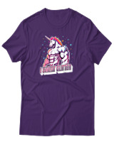T-Shirt Unisex - I Sweat Glitter - Color Thumbnail Σκούρο Μωβ