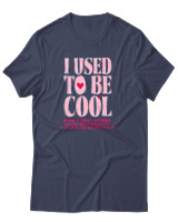 T-Shirt Αντρικό - I Used To Be Cool - Color Thumbnail Μπλε Γκρι