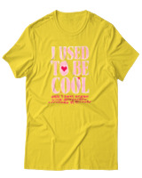 T-Shirt Αντρικό - I Used To Be Cool - Color Thumbnail Χρυσό Κίτρινο