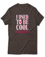 T-Shirt Αντρικό - I Used To Be Cool - Color Thumbnail Καφέ