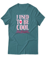 T-Shirt Αντρικό - I Used To Be Cool - Color Thumbnail Μπλε Πράσινο