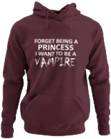 Φούτερ με κουκούλα - I Want To Be A Vampire - Color Thumbnail Marron