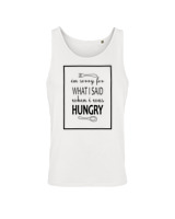 Αμάνικο Μπλουζάκι Αντρικό - I Was Hungry - Color Thumbnail 'Ασπρο