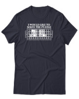 T-Shirt Αντρικό - I Would Like To Solve The Puzzle - Color Thumbnail Σκούρο Μπλε
