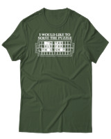 T-Shirt Αντρικό - I Would Like To Solve The Puzzle - Color Thumbnail Κυπαρισσί