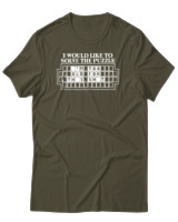 T-Shirt Αντρικό - I Would Like To Solve The Puzzle - Color Thumbnail Χακί