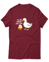 T-Shirt Αντρικό - I'll Be There For You - Color Thumbnail Σκούρο Κόκκινο