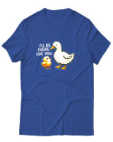 T-Shirt Αντρικό - I'll Be There For You - Color Thumbnail Μπλε Ρουά