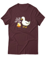 T-Shirt Αντρικό - I'll Be There For You - Color Thumbnail Μπορντό