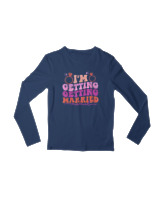 Μακρυμάνικο Μακό Παιδικό - Im Getting Married - Color Thumbnail Σκούρο Μπλε