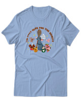 T-Shirt Αντρικό - Im Just Here For The Snacks - Color Thumbnail Γαλάζιο