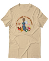 T-Shirt Αντρικό - Im Just Here For The Snacks - Color Thumbnail Μπεζ