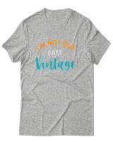 T-Shirt Αντρικό - Im Not Old I Am Vintage - Color Thumbnail Γκρι Μελανζέ