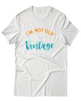 T-Shirt Αντρικό - Im Not Old I Am Vintage - Color Thumbnail Άσπρο