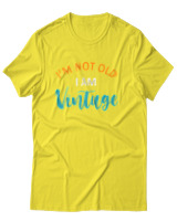 T-Shirt Αντρικό - Im Not Old I Am Vintage - Color Thumbnail Κίτρινο
