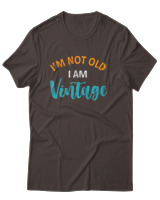 T-Shirt Αντρικό - Im Not Old I Am Vintage - Color Thumbnail Καφέ