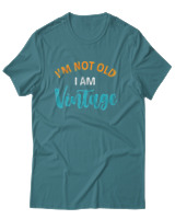 T-Shirt Αντρικό - Im Not Old I Am Vintage - Color Thumbnail Μπλε Πράσινο