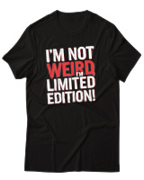 T-Shirt Αντρικό - Im Not Weird - Color Thumbnail Μαύρο