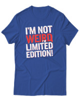 T-Shirt Αντρικό - Im Not Weird - Color Thumbnail Μπλε Ρουά