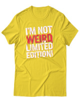 T-Shirt Αντρικό - Im Not Weird - Color Thumbnail Χρυσό Κίτρινο