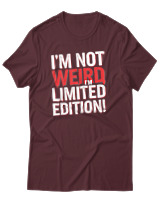 T-Shirt Αντρικό - Im Not Weird - Color Thumbnail Μπορντό