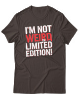 T-Shirt Αντρικό - Im Not Weird - Color Thumbnail Καφέ
