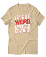 T-Shirt Αντρικό - Im Not Weird - Color Thumbnail Μπεζ